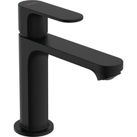 Hansgrohe Rebris S 110 mit Zugstangen-Ablaufgarnitur mattschwarz