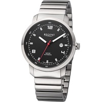 REGENT Herrenuhr Automatik GM-2106 - Silber/Schwarz