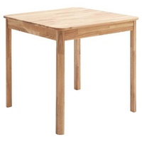 MCA living Esstisch Wildeiche massiv quadratisch 80x76x80 cm