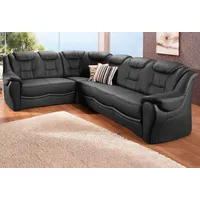 Sit&more Ecksofa »Bellevue L-Form«, wahlweise mit Bettfunktion schwarz