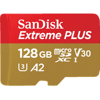 SanDisk Elite Extreme® PLUS UHS-I, Micro-SDXC Speicherkarte, 128 GB,