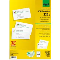 Sigel Visitenkarten 3C 225 g/m2, 1000 x, A4)