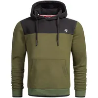 Alessandro Salvarini Kapuzenpullover AS-312 in Olive | Gr.: S