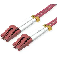 Roline 21.15.8616 Glasfaser LWL Anschlusskabel LC 15.00m violett,