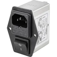 TRU Components TC-10101460 Netzfilter mit Kaltgerätebuchse, mit Schalter, mit