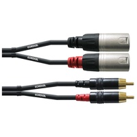 Cordial Audiokabel 2x XLR-Stecker / 2x Cinch-Stecker 3m (CFU