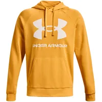 Under Armour Rival Fleece Big Logo Hoodie Orange/Weiß Large