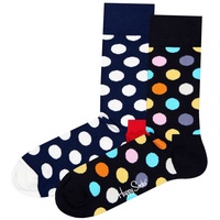 Happy Socks Unisex Socken 2er Pack Classic Crew, 2-Pack