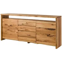 Massivmoebel24 Sideboard Wildeiche 210x45x96 natur geölt PURE OAK #701