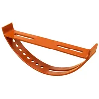 DAPRONA Halter für Laufrost, Verzinkt Ziegelrot 25cm Trittstufe, Dachtritte