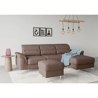 Sit&more Stauraumhocker »Sinatra«, Sitzfläche ist abnehmbar, chromfarbene Metallfüße braun