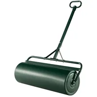 Costway Rasenwalze Metall 63 L, Handwalze mit Griff, Gartenwalze