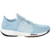 Wilson Damen KAOS Swift Clay Tennisschuh, Baby Blue/White/Cantaloupe, 38.5