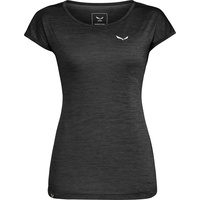 Salewa Puez Melange Dryton Kurzarm-t-shirt - Black Out Melange