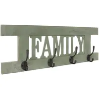 MCW Wandgarderobe MCW-C60 Family, Garderobe Garderobenpaneel, Shabby-Look Vintage 60x21cm