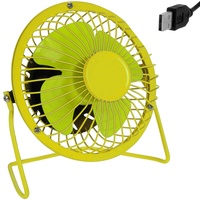 DEUBA USB Ventilator Ein/Aus- Schalter Gelb Ø Grün