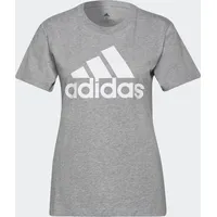 Adidas Bl Kurzarm-T-Shirt Medium Grey Heather / White XS