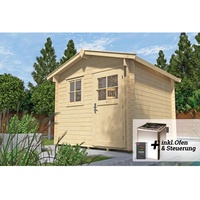 Weka Saunahaus MIKKELI Sparset 7,5 kW BioS natur