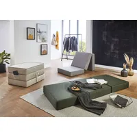Atlantic Home Collection Falthocker Larry, 75/195/15 cm, Grau
