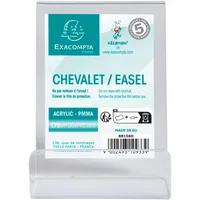 Exacompta 10x Tischaufsteller M Office glasklar - Kristall