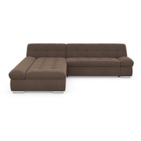 DOMO collection Ecksofa Mona L-Form, wahlweise mit Bettfunktion grau