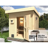 Weka Design-Saunahaus KUOPIO Sparset 9,0 kW BioS natur