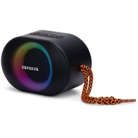 Aiwa BST-330BK Bluetooth Lautsprecher mit RGB LED Multi Lighting