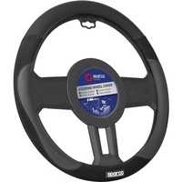 Sparco Lenkradbezug S122 Schwarz in Wildleder + PVC, SPCS122BK
