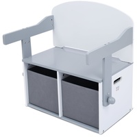 BABY VIVO Multifunktionale 3in1 Tisch- und Sitzbank aus Holz