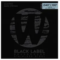 WARWICK Bass Saiten,5er,40-130,Black Stainless Steel