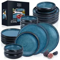 Moritz & Moritz Tafelservice blau Reaktiv - L/B/H ca.