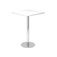 Hammerbacher Stehtisch weiß 80,0 x 80,0 x 111,6 cm