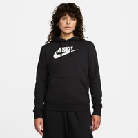 Nike Sportswear Club Fleece Hoodie Damen 010 black/white XL