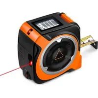 Tacklife TM-L02, 3-in-1 Massband Laser Entfernungsmesser Rollmaßband, Messrad Lasermessung