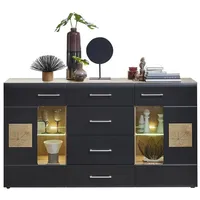 Innostyle Sideboard 120 x 80 x 40 cm Schwarz