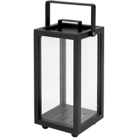 Cane-Line Laterne Lighthouse mini Aluminium Grau 37 cm