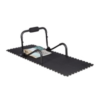 Relaxdays Bodenschutzmatte Fitnessgeräte 24er Set, 2,1m2, stoßdämpfende Schutz Unterlagen,