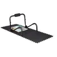 Relaxdays Bodenschutzmatte Fitnessgeräte 24er Set Schwarz