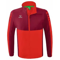 Erima Six Wings Funktionsjacke mit abnehmbaren Ärmeln rot/bordeaux XXL