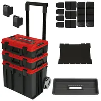 Einhell E-Case Tower Werkzeugkoffer 3-teilig rot|schwarz 440 x 385