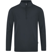 Jako Doubletex Sweatshirt mit 1/4-Reißverschluss anthrazit 3XL