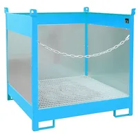 Bauer Südlohn Fass-Stapelpalette FSP-4 G, lackiert, Lichtblau