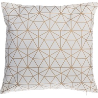 Beliani Dekokissen Sedum 45 x 45 cm Gold Weiß