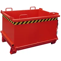 Bauer Südlohn Klappbodenbehälter SB 750, lackiert, Feuerrot