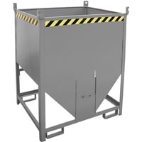 Bauer Südlohn Silobehälter SGS 100, lackiert, Mausgrau