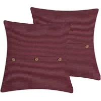Beliani CAMPANULA Dekokissen 43 x 43 cm Rot