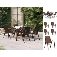 VidaXL Garten-Essgruppe 5-tlg. braun/schwarz 3095983