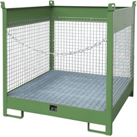 Bauer Südlohn Fass-Stapelpalette FSP-4 D, lackiert, Resedagrün