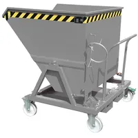 Bauer Südlohn Späne-Kippmulde SKS 700, lackiert, Mausgrau