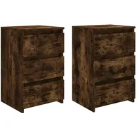 VidaXL Nachtschrank 40 x 35 x 62,5 cm Räuchereiche